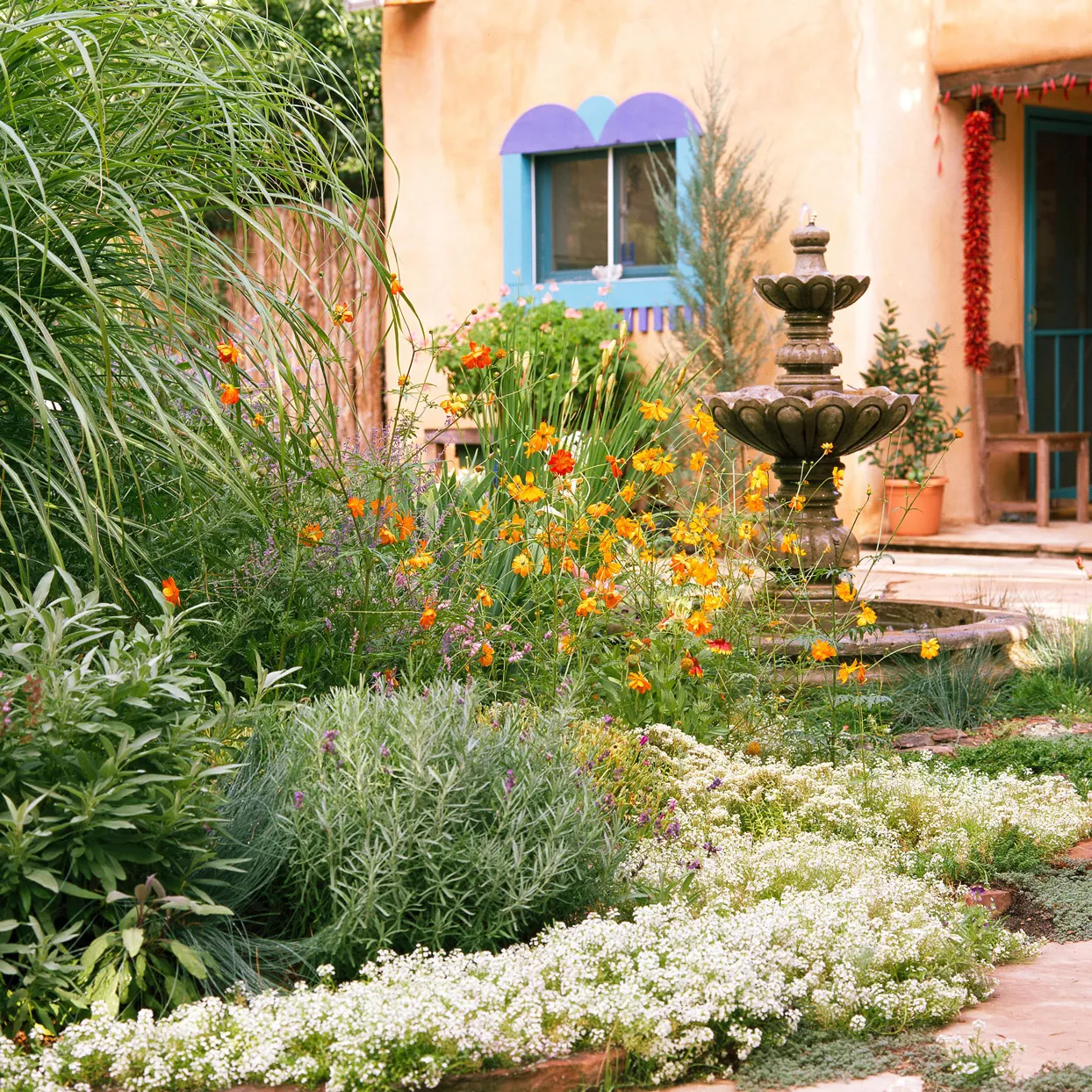 backyard gazebo with eclectic patio furniture