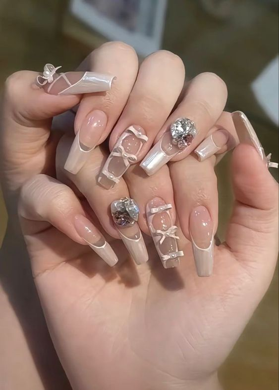 Ballerina Coquette Nails