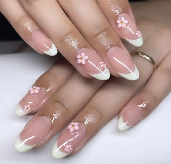 Floral Coquette Nails
