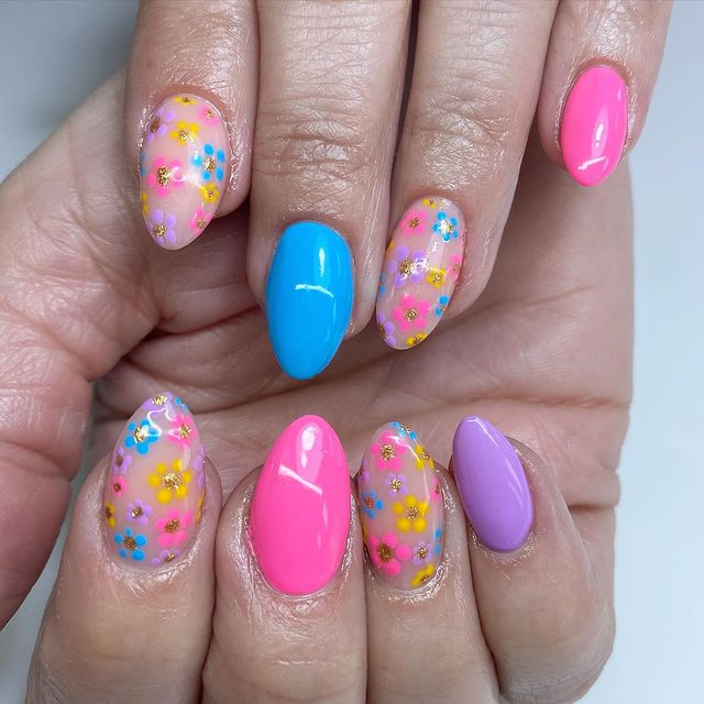 FLORAL SPRING NAIL DESIGNS