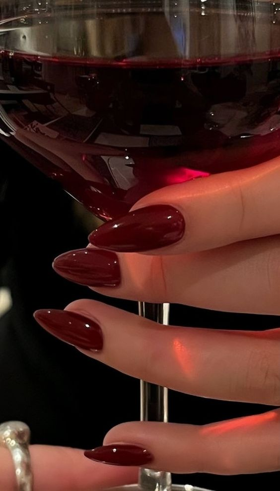 3. Wine Red Nails