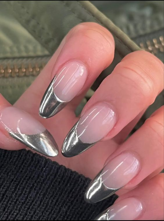 Silver French Tips