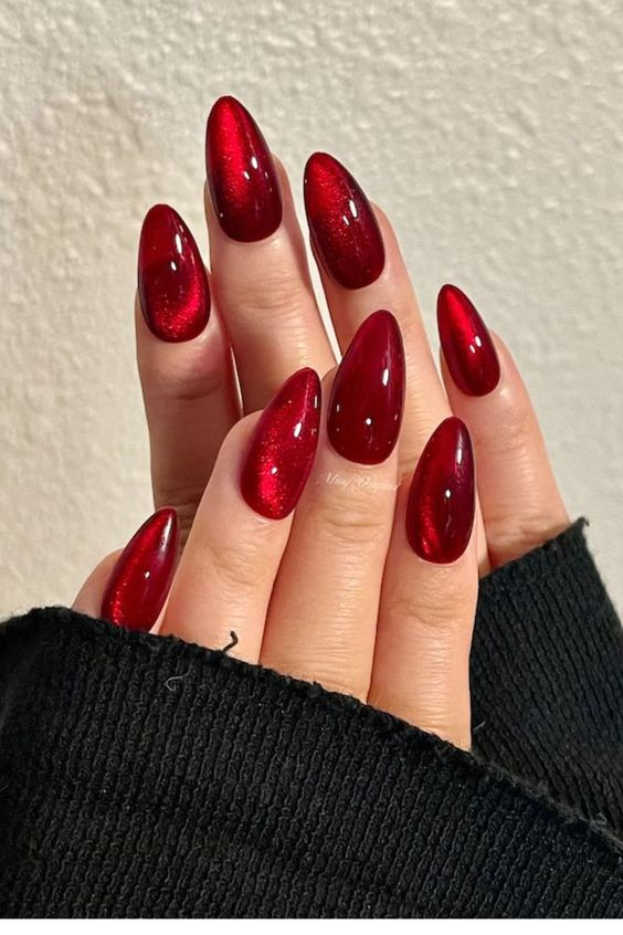 Velvet Cat Eye Nails