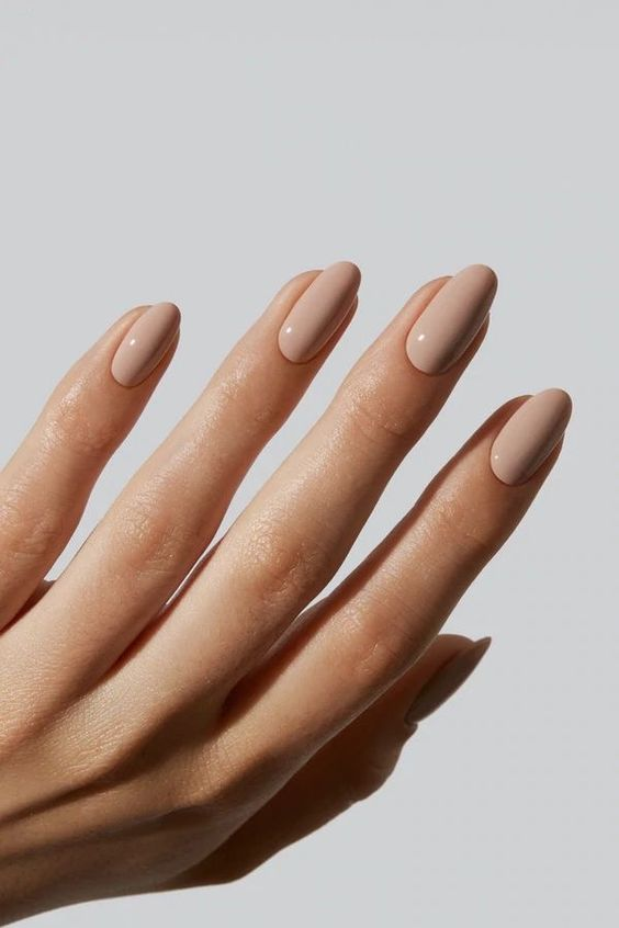 Beige Summer Nails