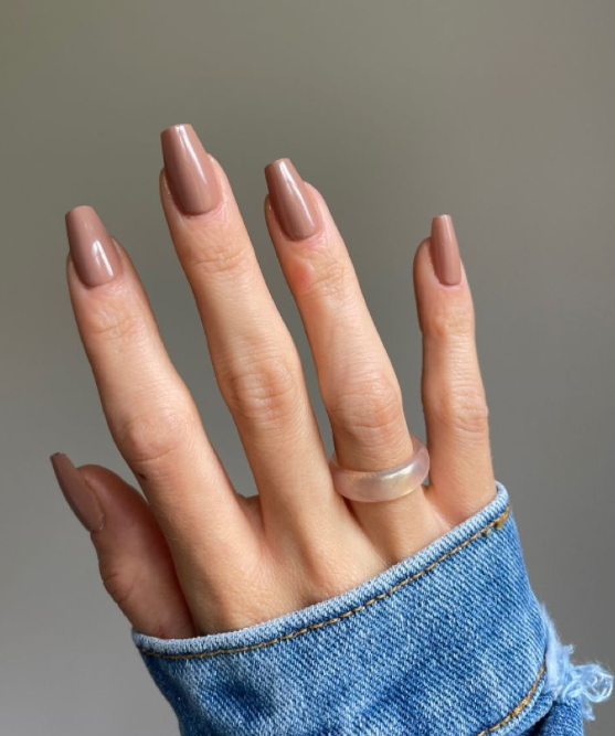 Light Brown Summer Nails