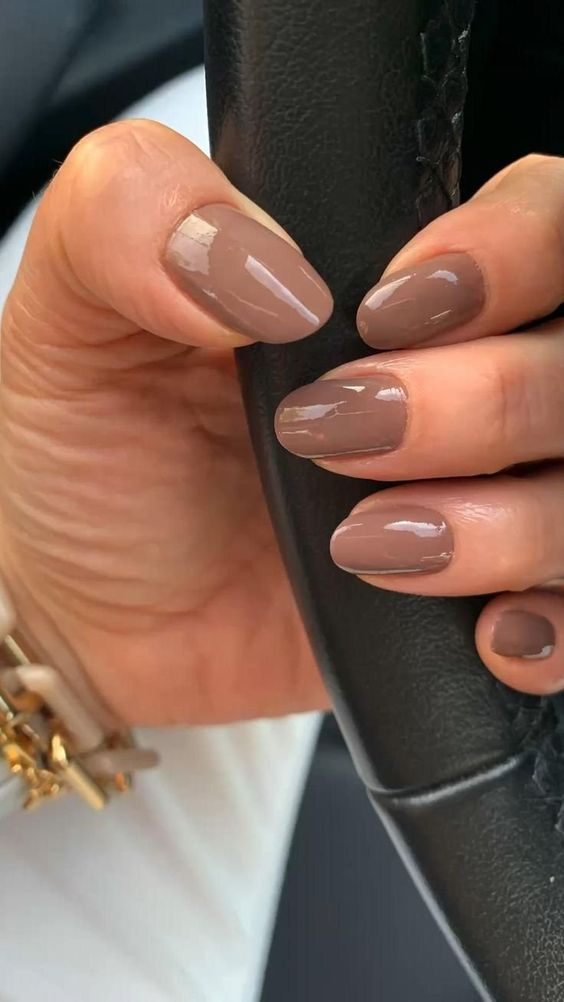 Light Brown Summer Nails