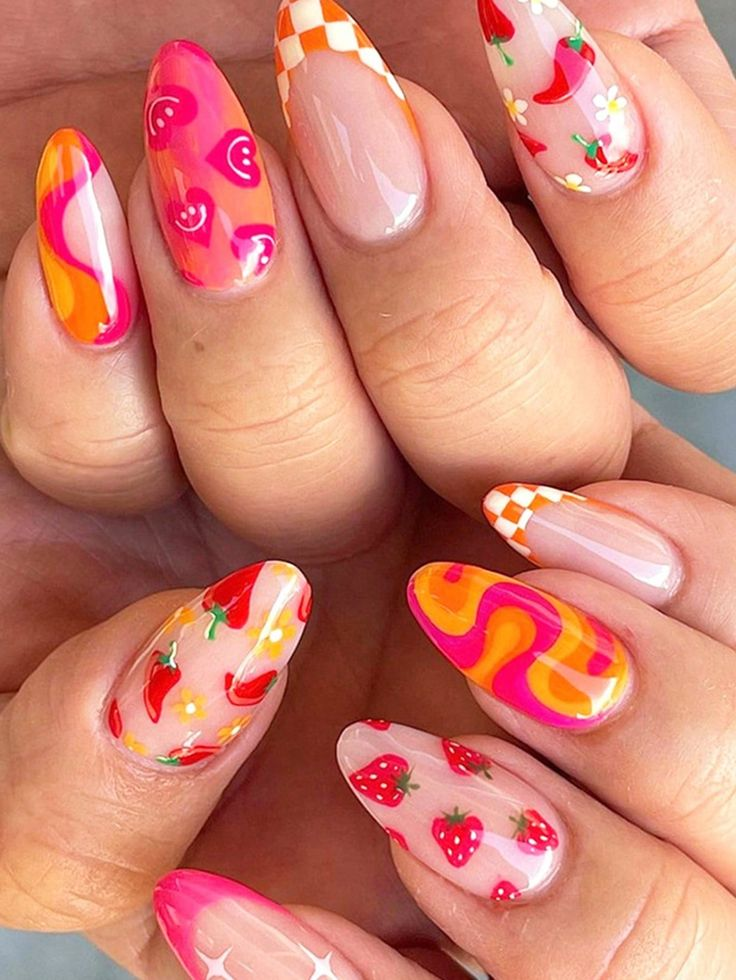 Summer Fruity Nails