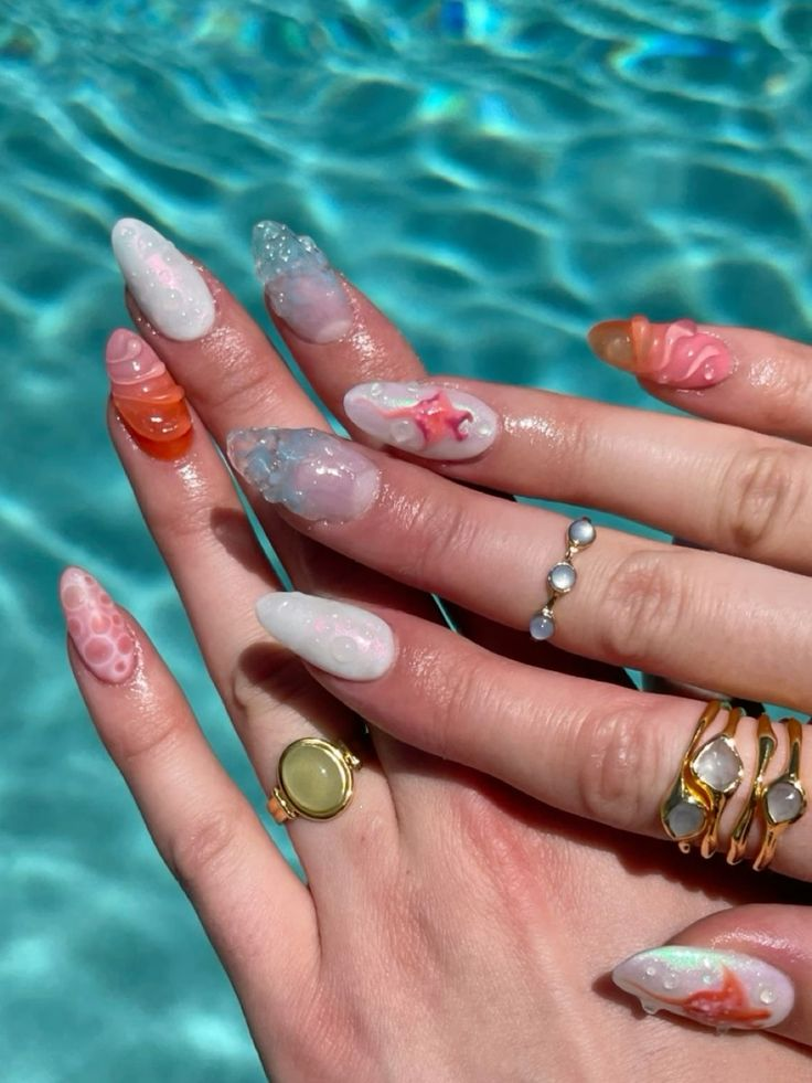 Seashell Nails