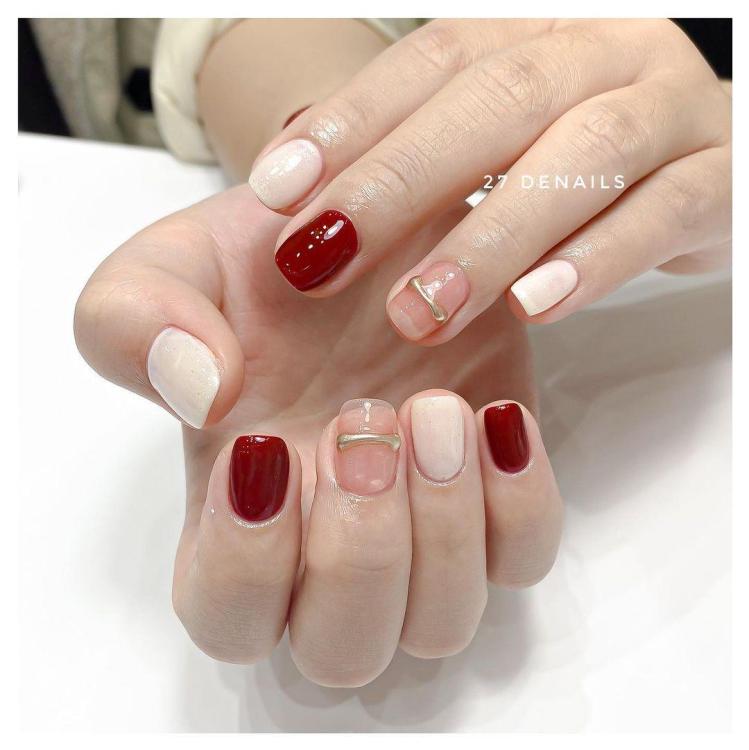 mau nail dep cho mong ngan do 221cd662