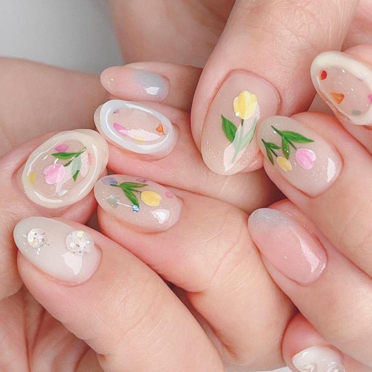 mau nail dep cho mong ngan sua gao 1 5183b242