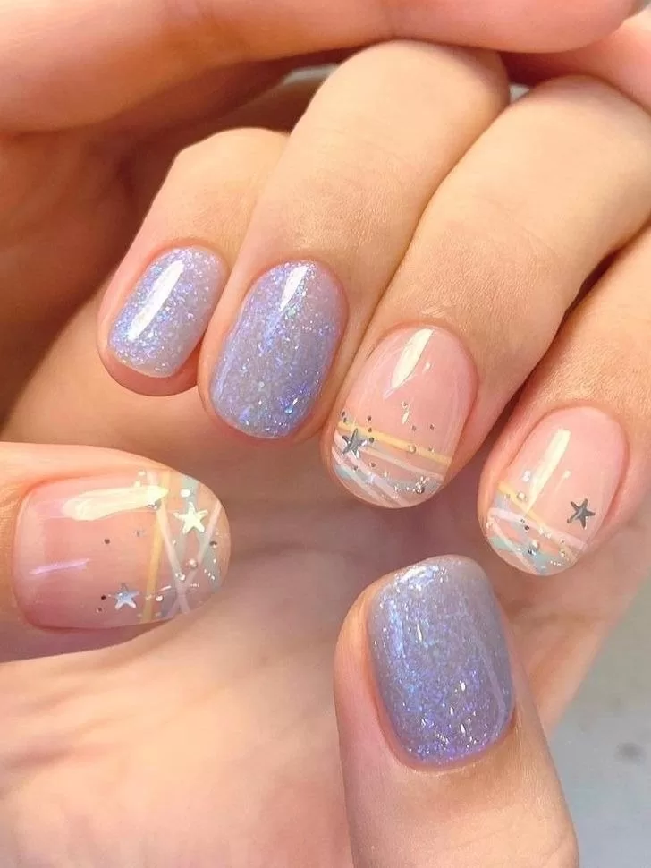 pastel spring nail design