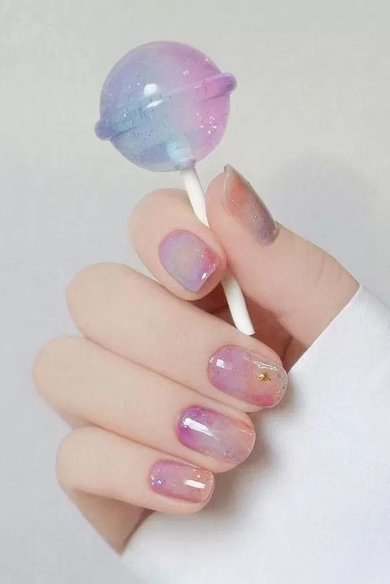 pastel spring nail design