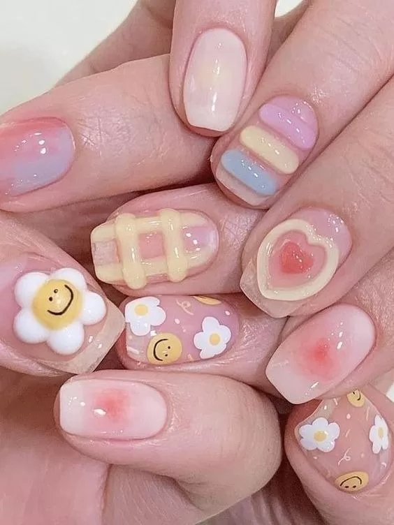 Korean 3D Nail Art