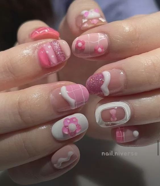 Korean 3D Nail Art