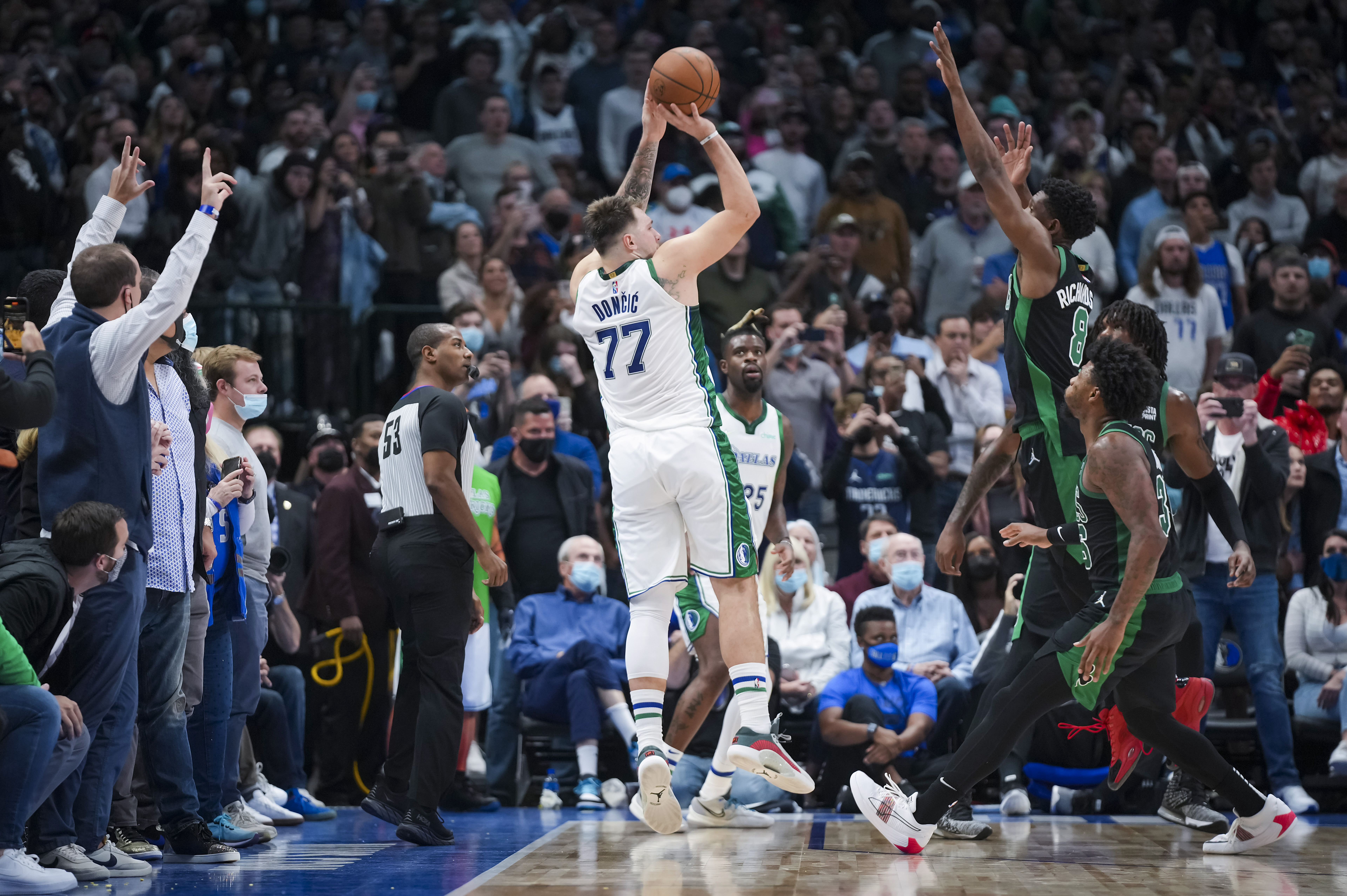 He's so clutch': Luka Doncic's magical buzzer-beater lifts Mavericks over  Celtics