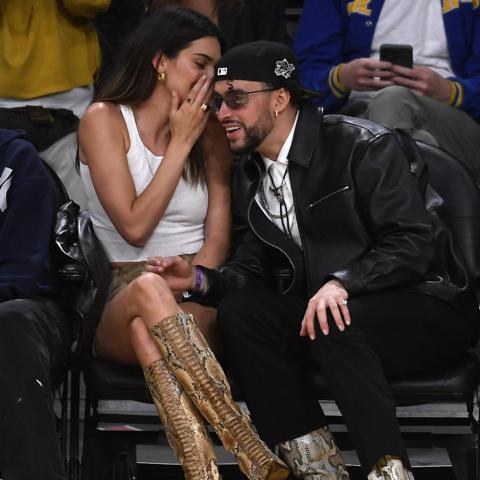 Celebrities At The Los Angeles Lakers Game