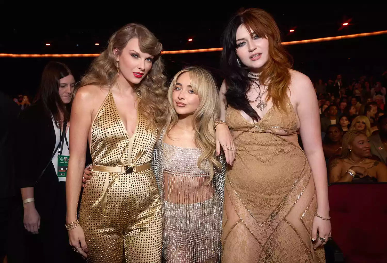 aylor Swift and Sabrina Carpenter, and Gayle attend the 2022 American Music Awards at Microsoft Theater on November 20, 2022 in Los Angeles, California. 